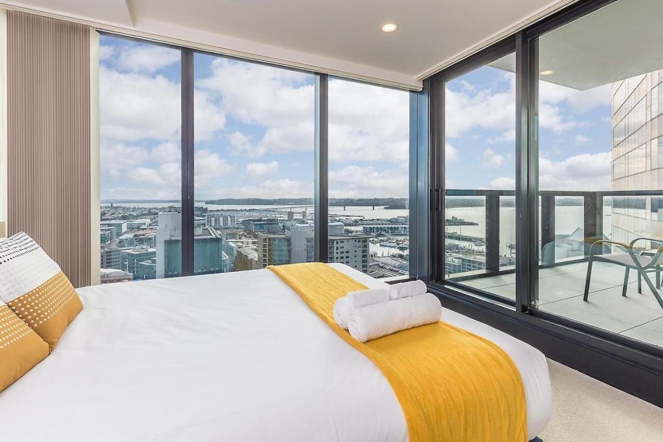 אוקלנד Top Floor Harbour View And Skytower View Apartment In Cbd מראה חיצוני תמונה